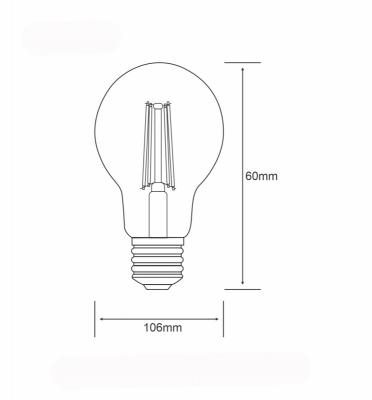 LED GLS E27 Dimmable 12W 4000K, Clear Finish