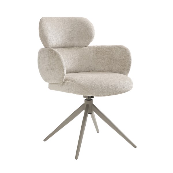 (image for) Swivel Dining Chair - Beige