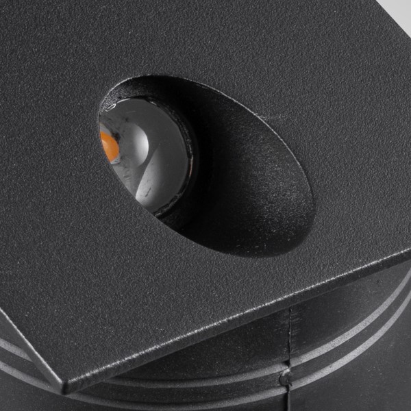 (image for) Square Angle Wall Lamp - Sand Black