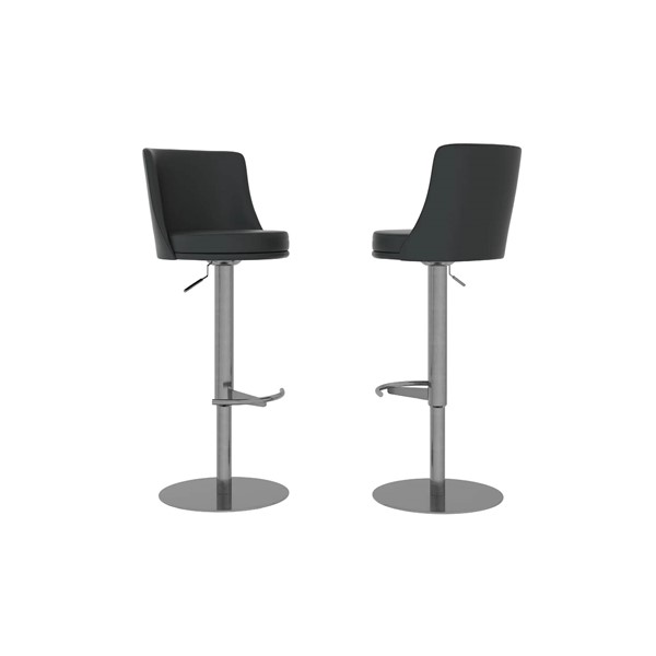 (image for) Swivel & Adjustable Bar Stool - Black