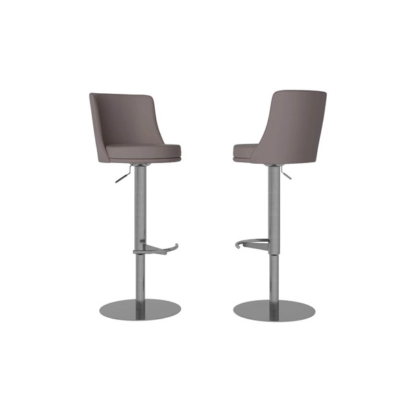 (image for) Swivel & Adjustable Bar Stool - Taupe