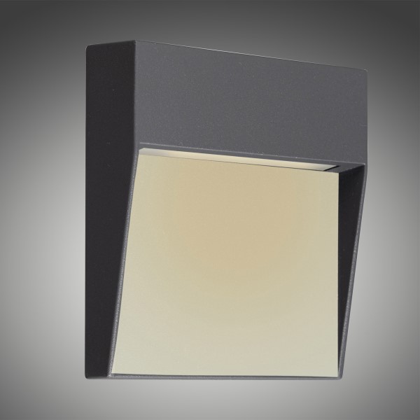 (image for) Small Square Wall Lamp - Anthracite
