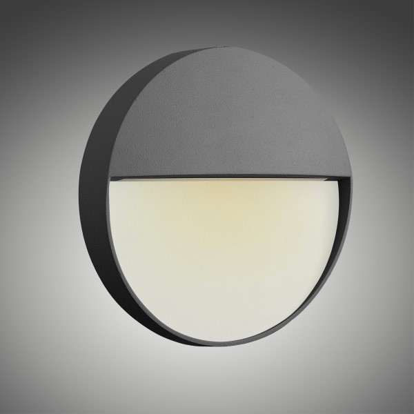 (image for) Small Round Wall Lamp - Anthracite