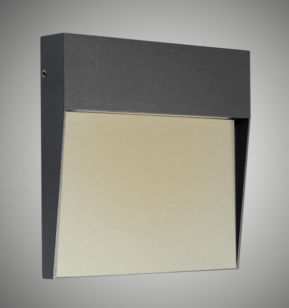(image for) Large Square Wall Lamp - Anthracite