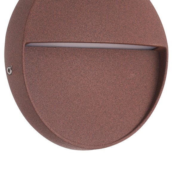 (image for) Small Square Wall Lamp - Rust Brown