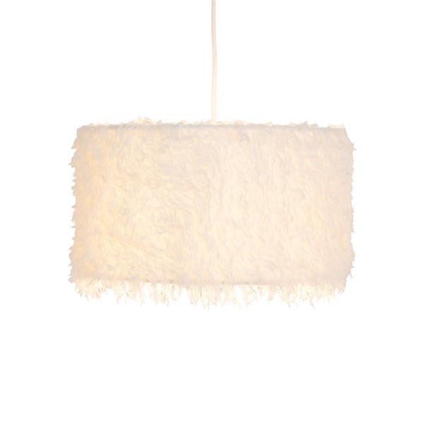 (image for) Faux Feather White Shade