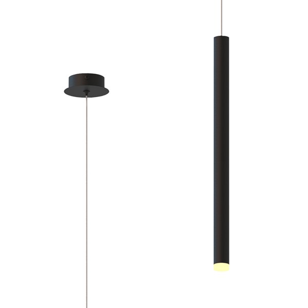 (image for) 1 Light Pendant - Sand Black