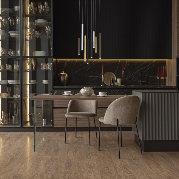 (image for) Rectangle 8 Light Pendant - Sand White/Sand Black/Gold/Rust Brown