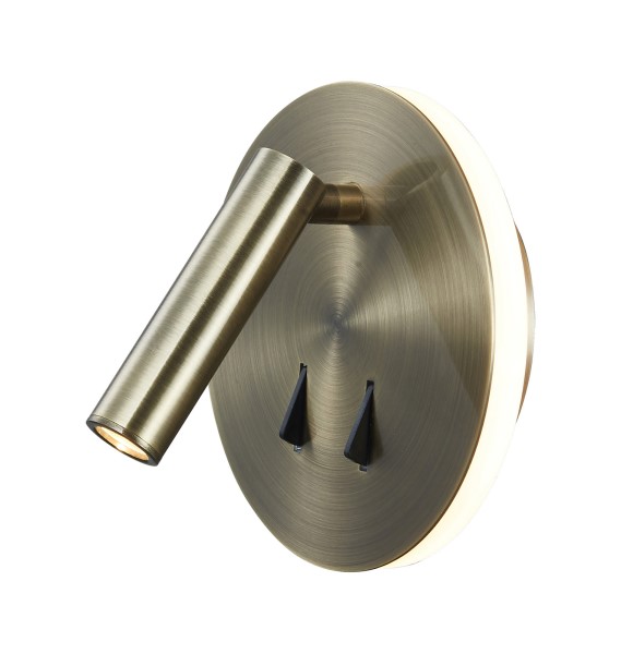 (image for) Wall + Reading Light - Antique Brass
