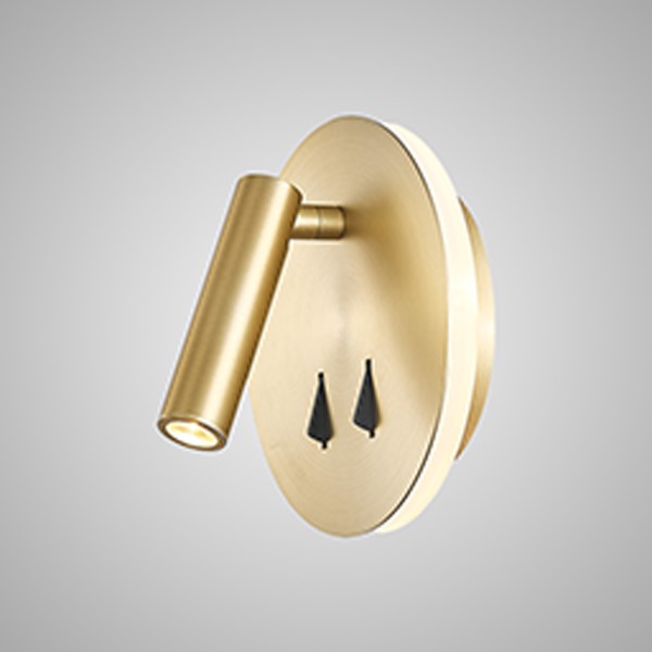 (image for) Wall + Reading Light - Satin Gold