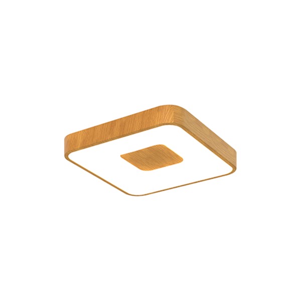 (image for) Square Ceiling 56W LED - Wood Effect