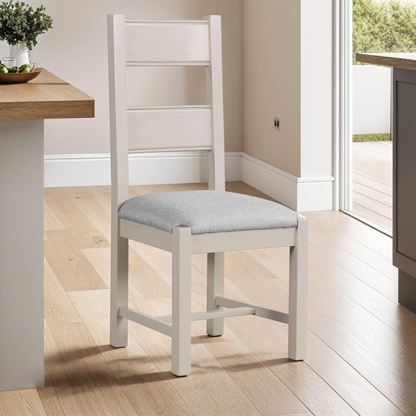 (image for) Dining Chair Fabric Seat - Grey