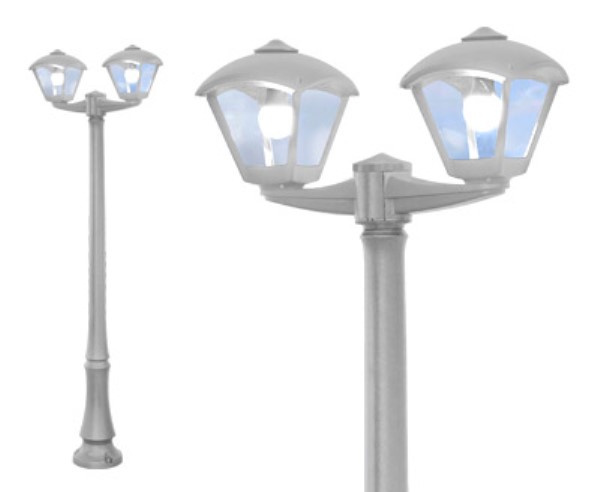 (image for) Medium 2 Head Lamp Post