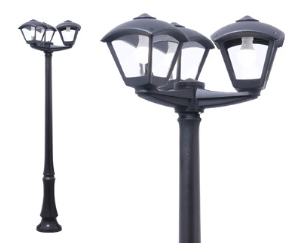 (image for) Medium 3 Head Lamp Post