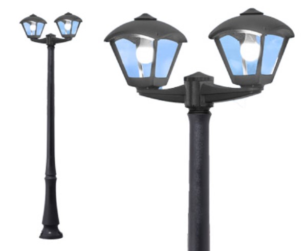 (image for) Medium 2 Head Lamp Post