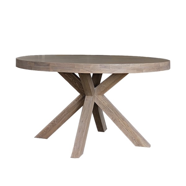 (image for) Round Dining Table 1370mm - Smoked Oak