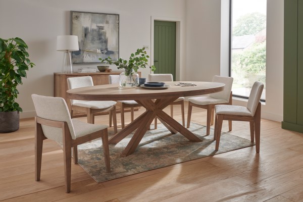 (image for) Oval Dining Table 2350mm - Smoked Oak