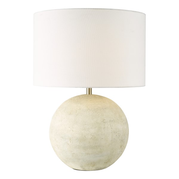 (image for) Ceramic Table Lamp - Natural Finish With Shade