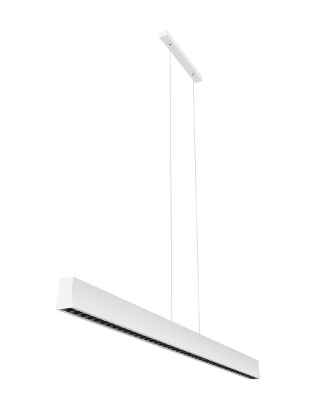 (image for) 1.2m Linear Pendant 45°, 38W LED, 3000K - White