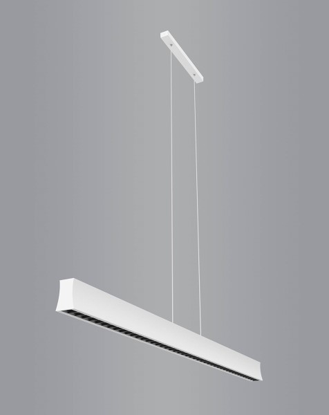 (image for) 1.2m Linear Pendant 45°, 38W LED, 4000K - White