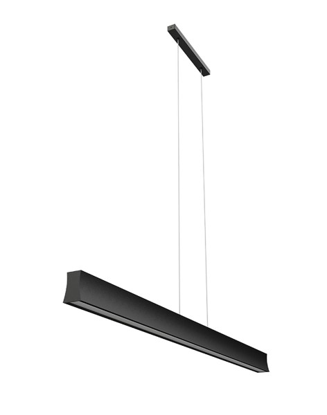 (image for) 1.2m Linear Pendant 110°, 38W LED, 3000K - Black
