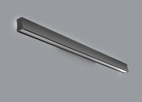 (image for) 120cm Linear Wall Lamp 110°, 38W LED, 3000K - Black