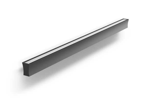 (image for) 120cm Linear Wall Lamp 110°, 38W LED, 3000K - Black