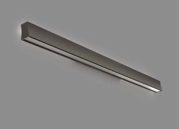 (image for) 120cm Linear Wall Lamp 110°, 38W LED, 4000K - Black