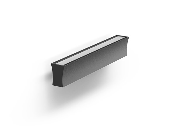 (image for) 41cm Linear Wall Lamp 110°, 14W LED, 4000K - Black