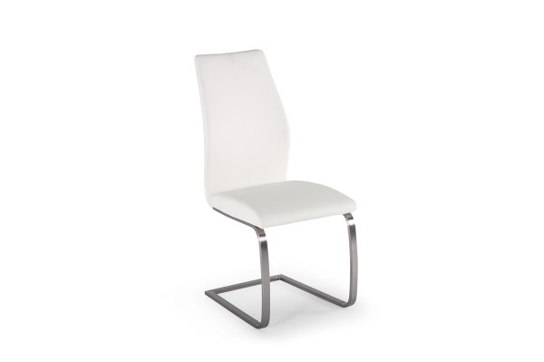 (image for) Chair Brushed Steel Base - White