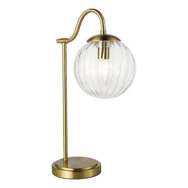 (image for) Table Lamp - Natural Brass and Glass