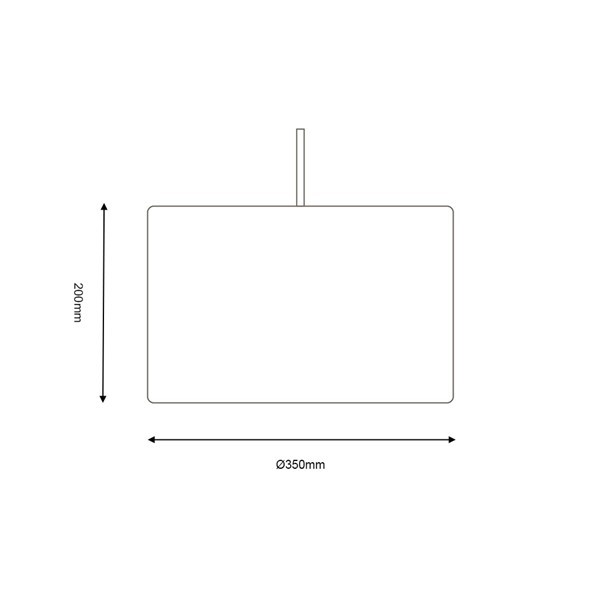 (image for) Straight Drum Linen Shade Calico