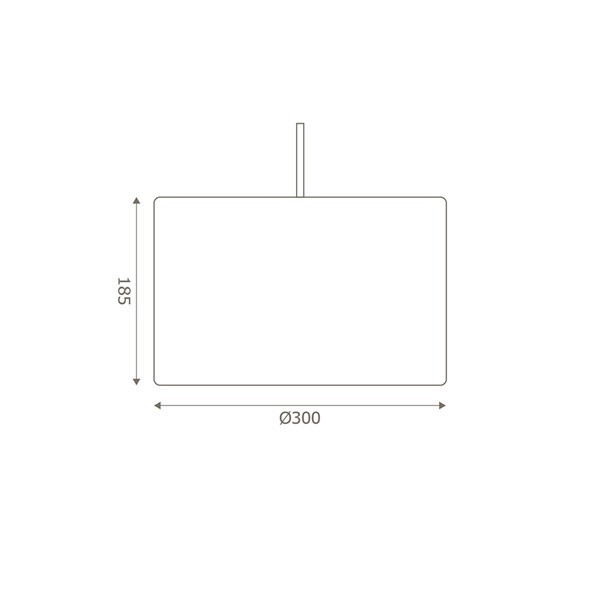 (image for) Straight Drum Linen Shade Cotton