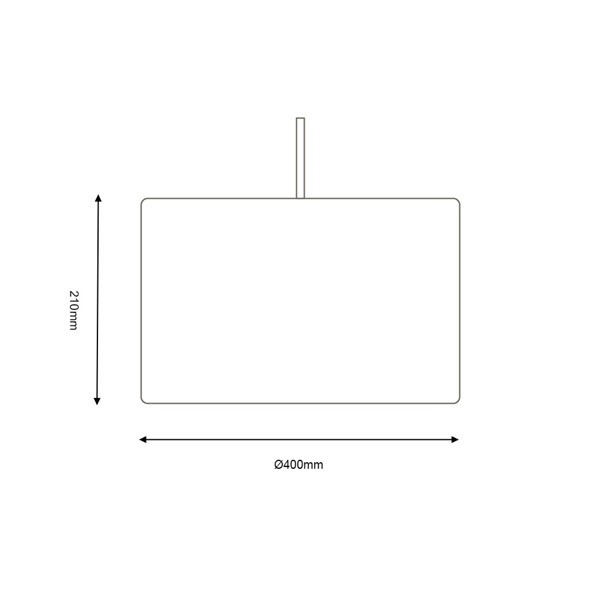 (image for) Straight Drum Linen Shade Cotton