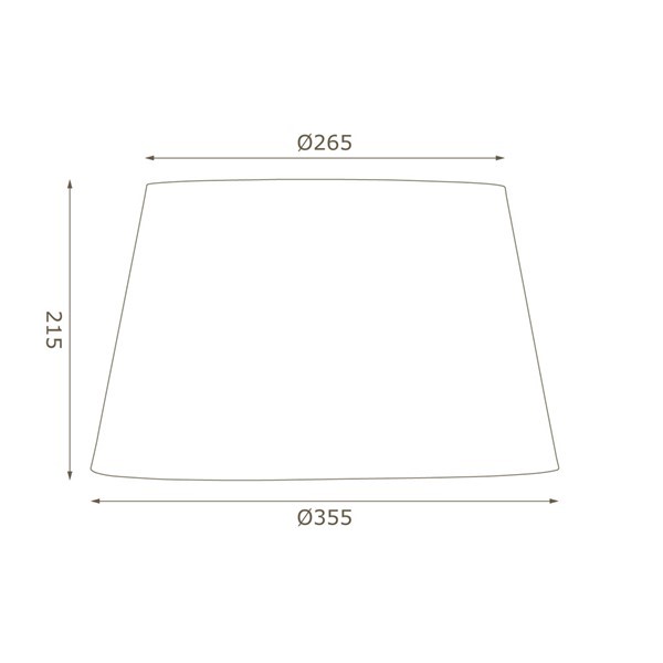 (image for) Linen Cotton Drum Shade Buttermilk