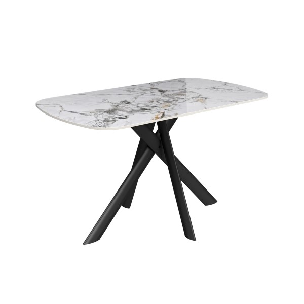 (image for) Ceramic Dining Table 1400mm - White Marble