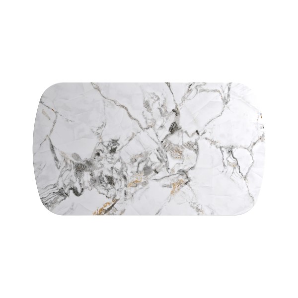 (image for) Ceramic Dining Table 1400mm - White Marble