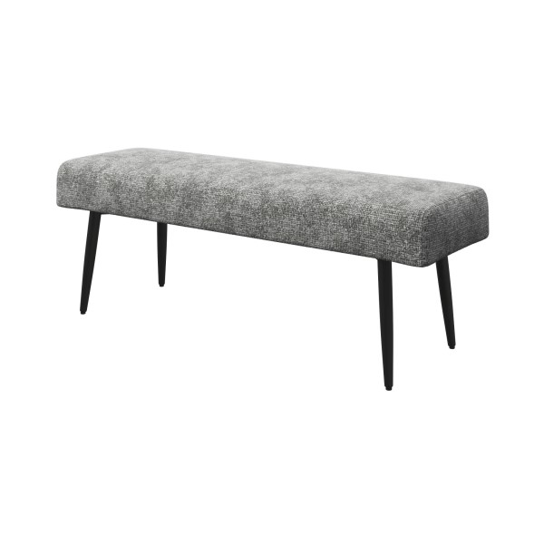(image for) Backless Bench - Grey Fabric