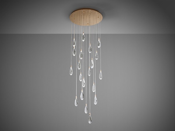 (image for) 20 Light Round Plate 650mm Rose Gold