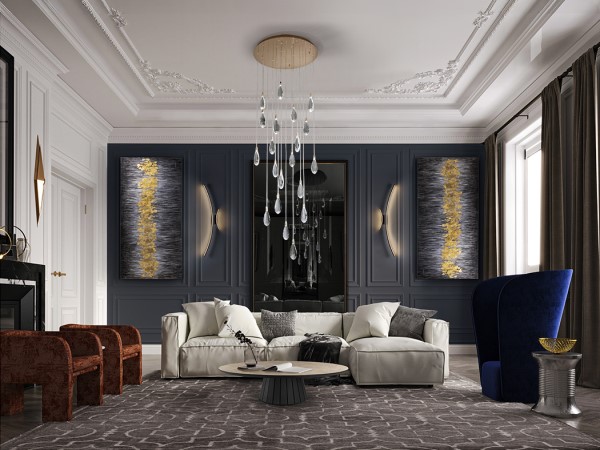 (image for) 20 Light Round Plate 650mm Rose Gold