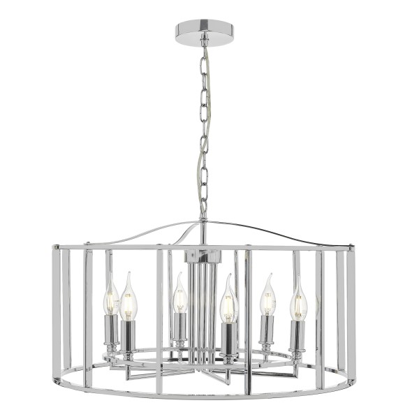 (image for) 6 Light Pendant - Polished Chrome