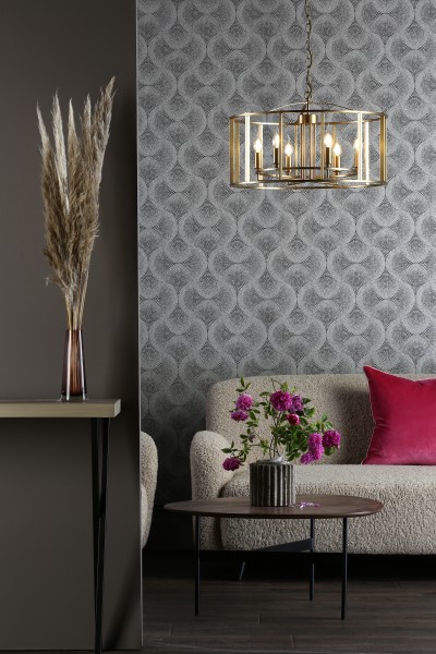 (image for) 6 Light Pendant - Brushed Bronze