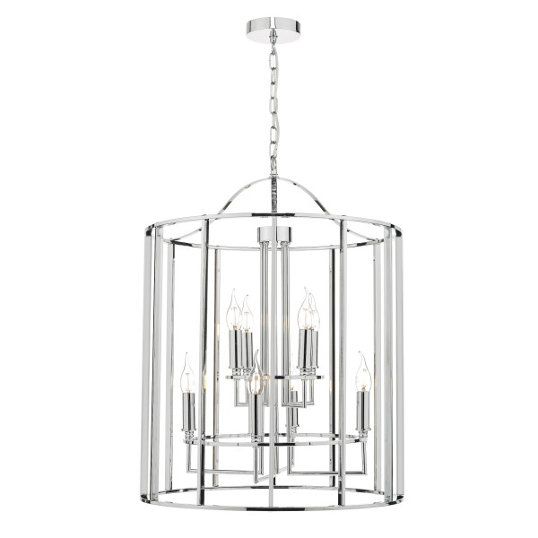 (image for) 8 Light Lantern - Polished Chrome