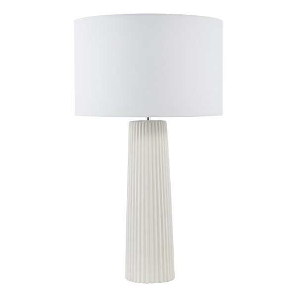 (image for) Ceramic Table Lamp - White With Shade