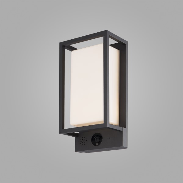 (image for) Camera/WIFI/CCT Wall Lamp, 9W LED, IP54 - Graphite