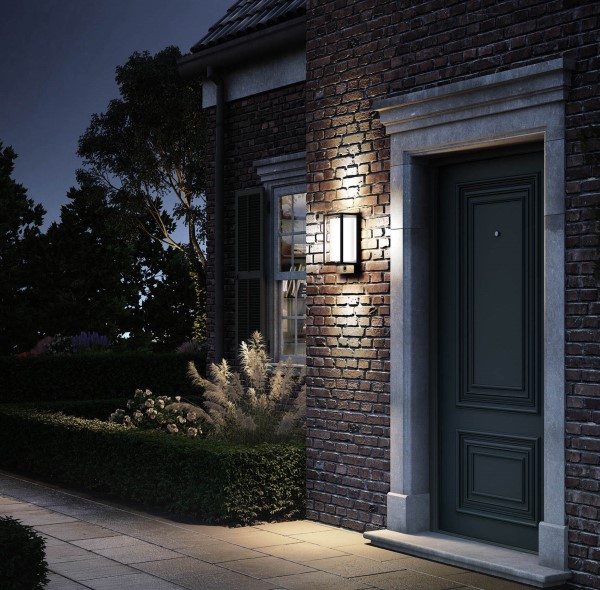 (image for) Camera/WIFI/CCT Wall Lamp, 9W LED, IP54 - Graphite