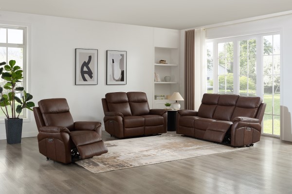 (image for) 3 Seater Electric Recliner - Brown