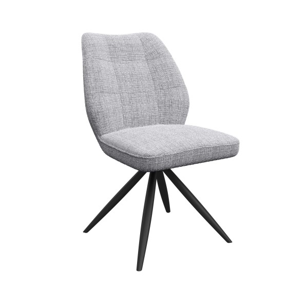 (image for) Swivel Dining Chair - Grey Fabric