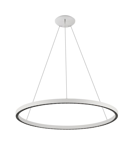 (image for) Ring Pendant 92cm 60W+20W LED, 3 Way Relay - White