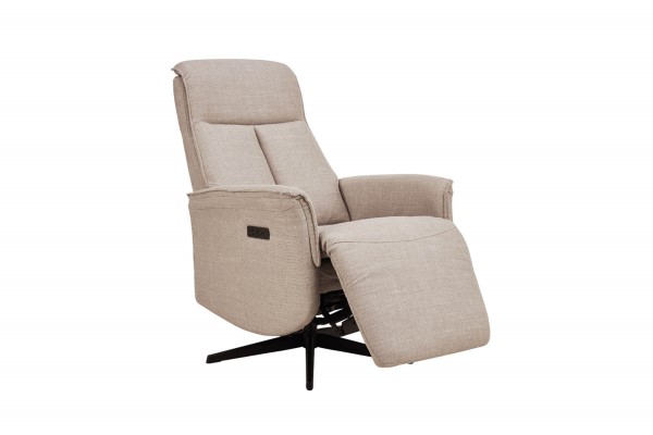 (image for) Electric Reclining Accent Chair - Mushroom Fabric